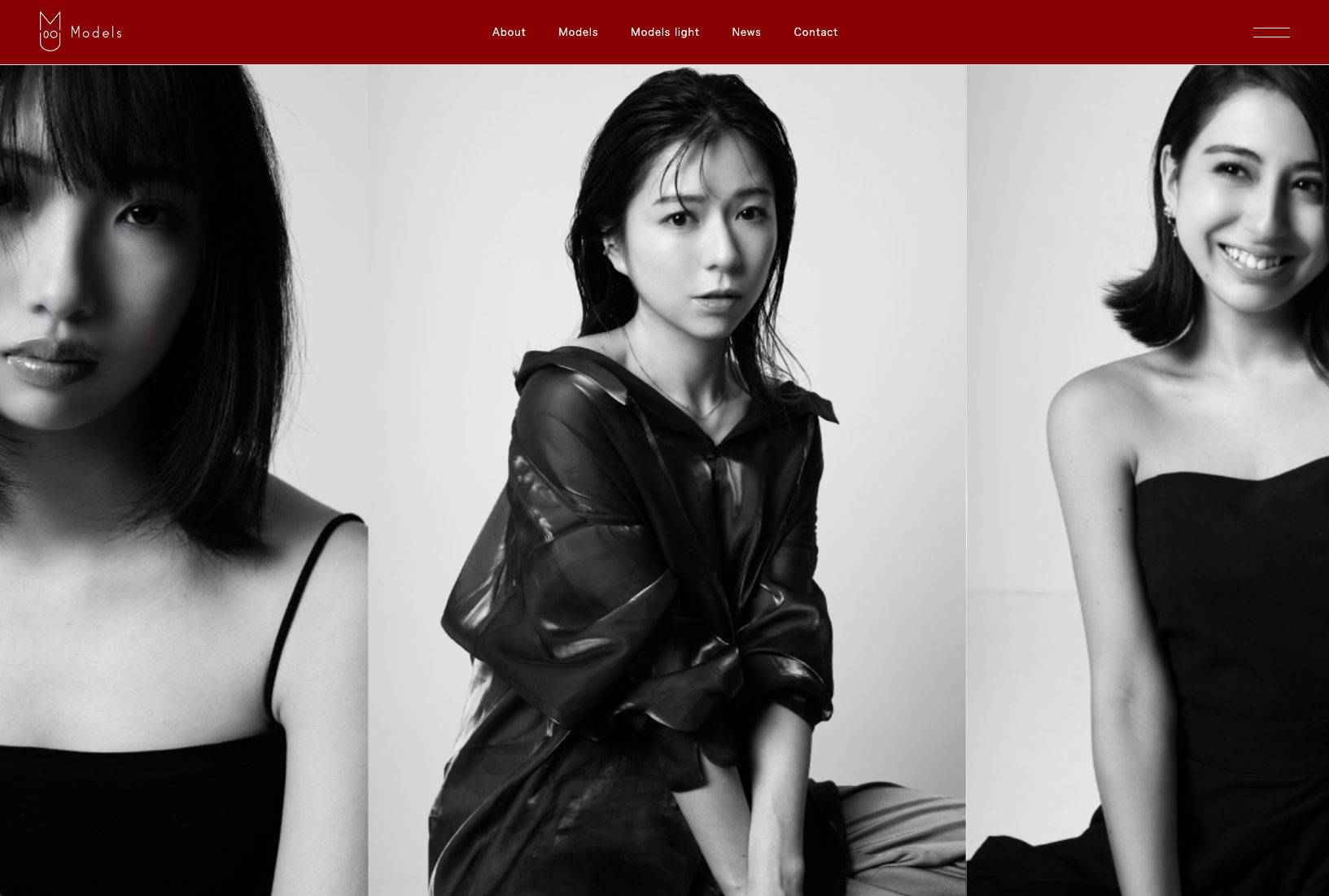 株式会社MU MU models HP 制作画像1